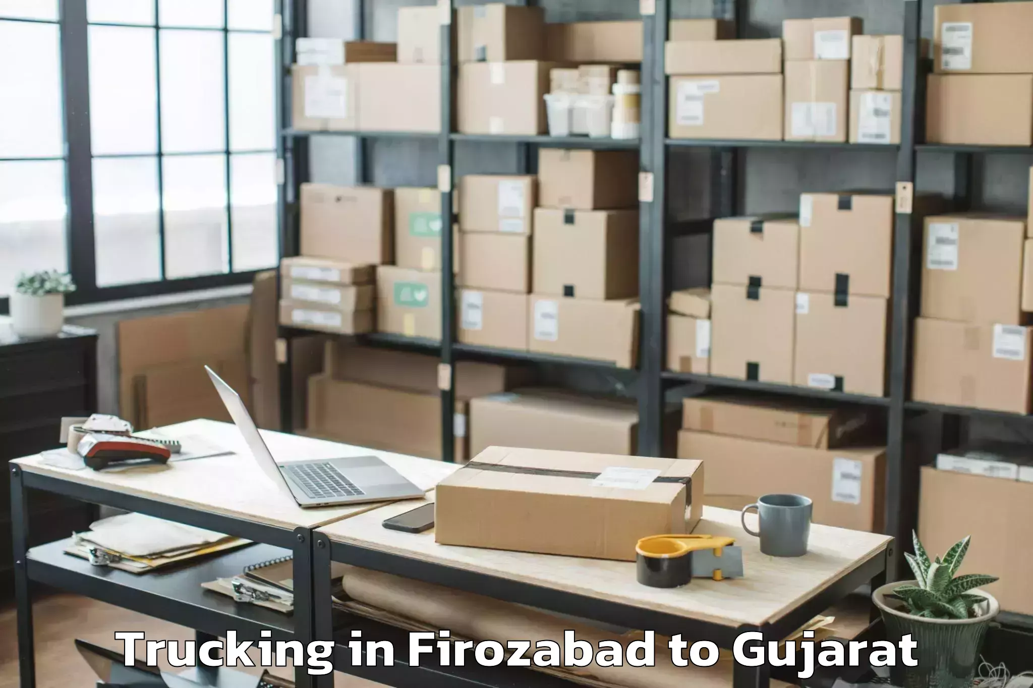 Leading Firozabad to Surendranagar Trucking Provider